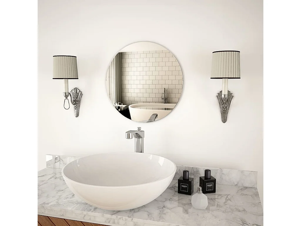 Miroir mural 40 cm verre 40 x 40 x 40 cm DEC022700