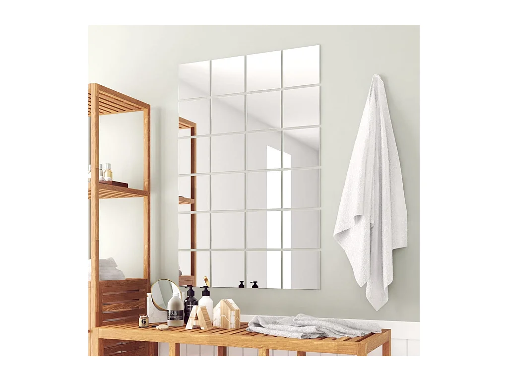 Set de 48 carreaux verre 15 x 15 x 15 cm DEC022835