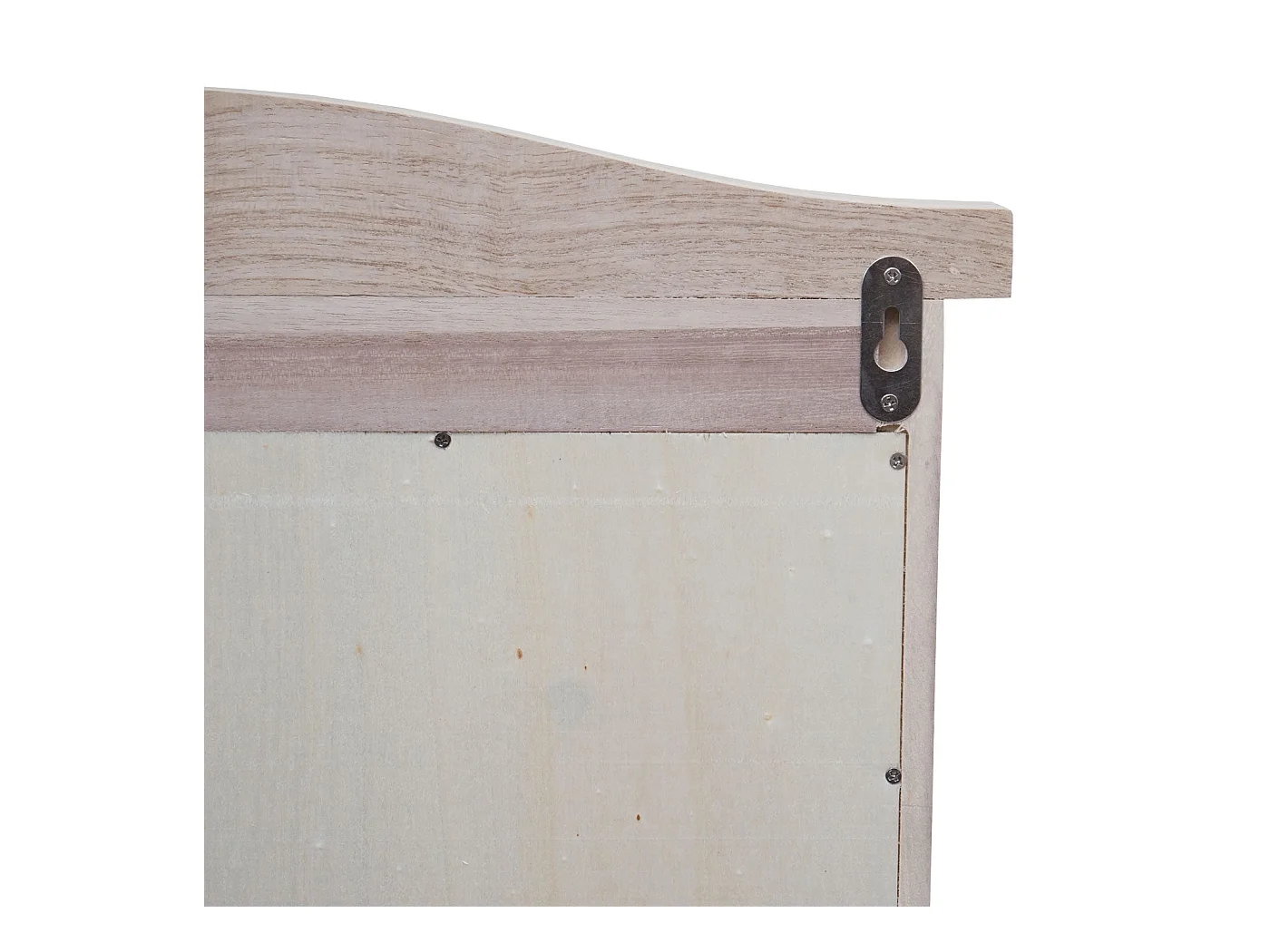 Miroir mural forme fenêtre bois marron 55 x 14 x 82 cm 04_0007888