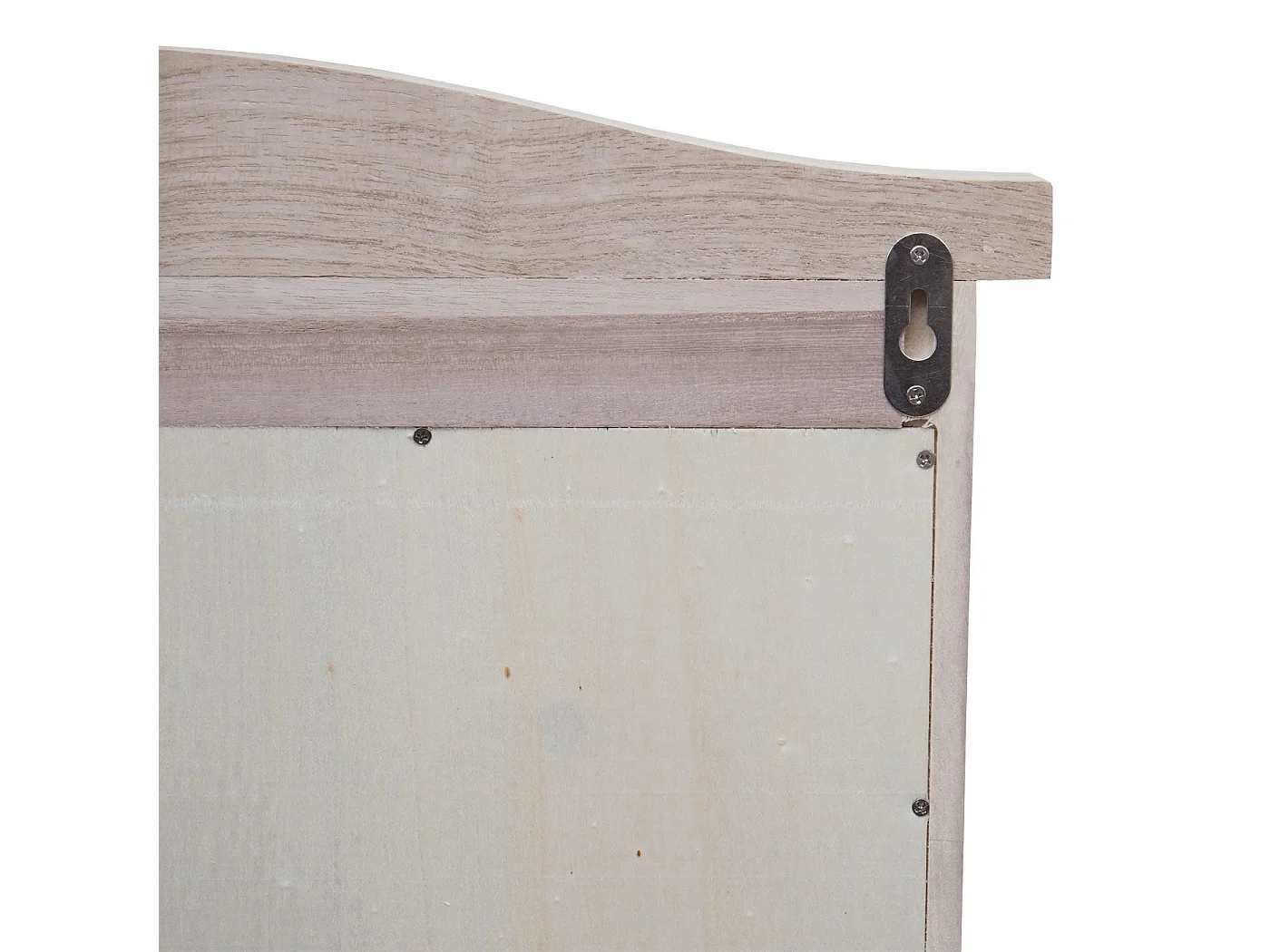 Miroir mural forme fenêtre bois marron 55 x 14 x 82 cm 04_0007888