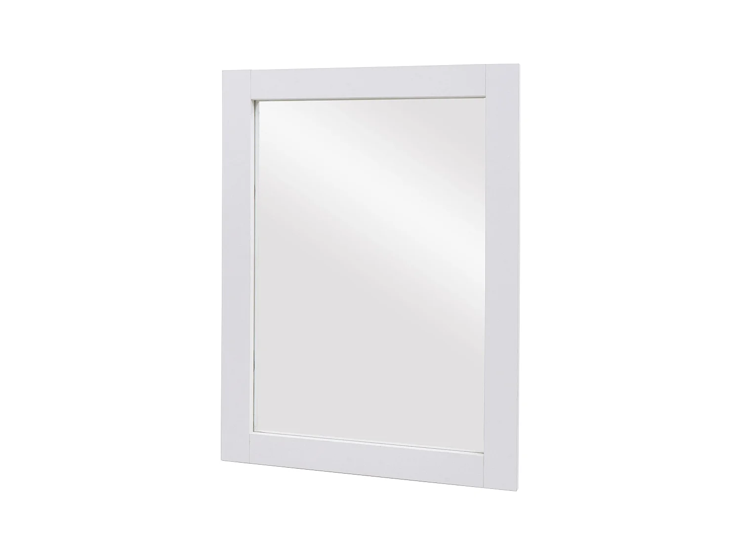 Miroir mural de salle effet bois blanche 62 x 8 x 84 cm 04_0007886