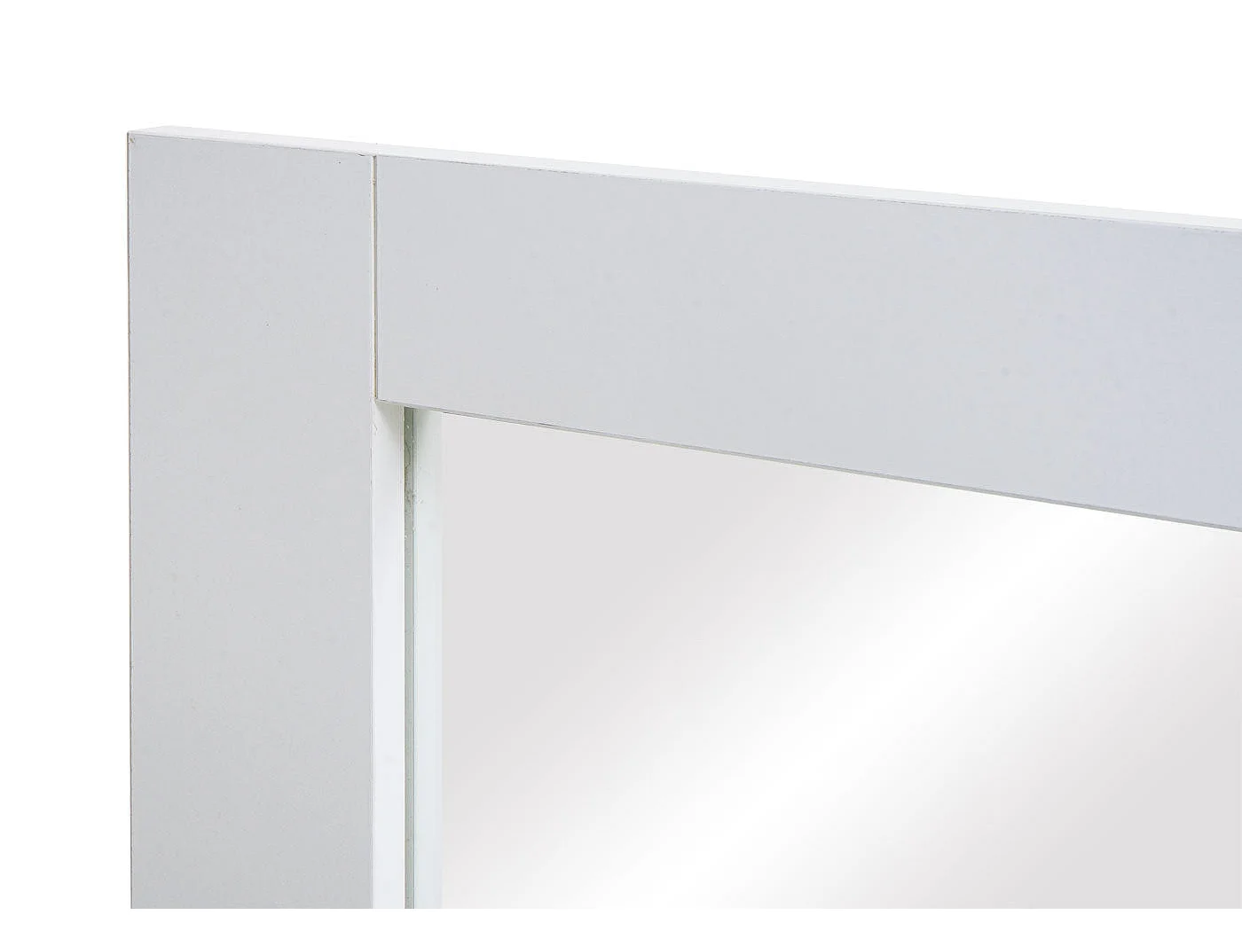 Miroir mural de salle effet bois blanche 62 x 8 x 84 cm 04_0007886