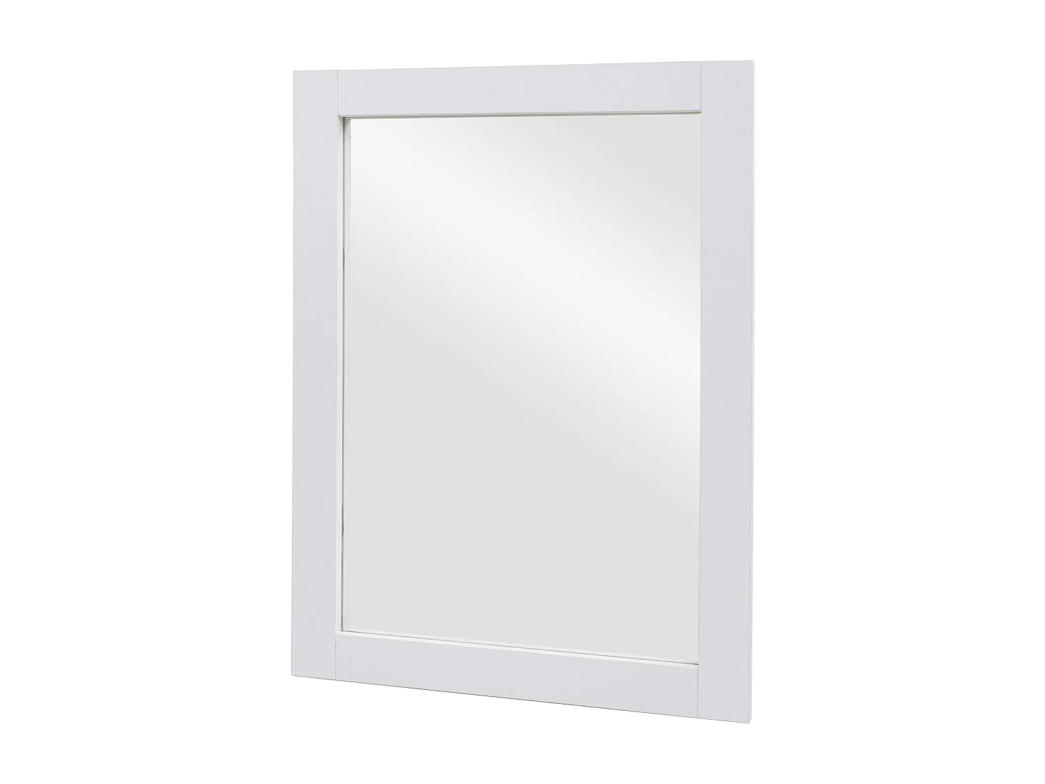 Miroir mural de salle effet bois blanche 62 x 8 x 84 cm 04_0007886
