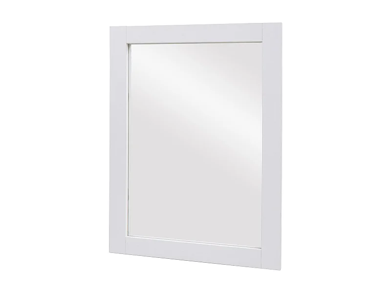 Miroir mural de salle effet bois blanche 62 x 8 x 84 cm 04_0007886