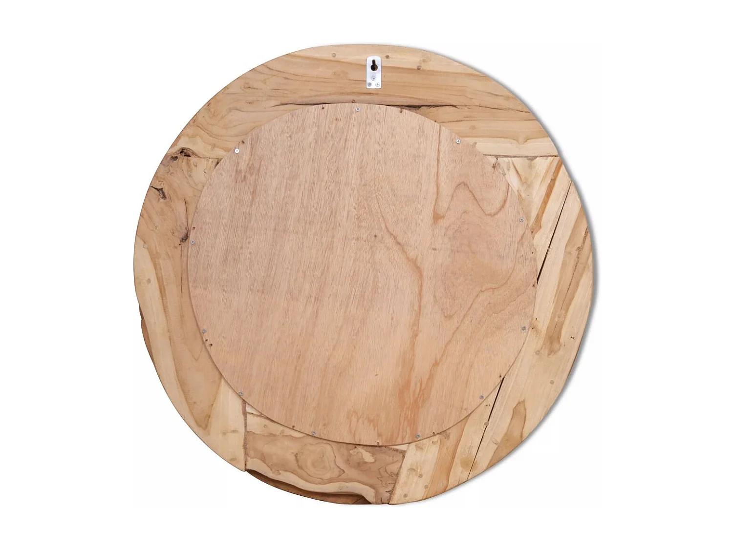 Miroir mural décoratif rond marron 80 x 80 x 80 cm DEC022670