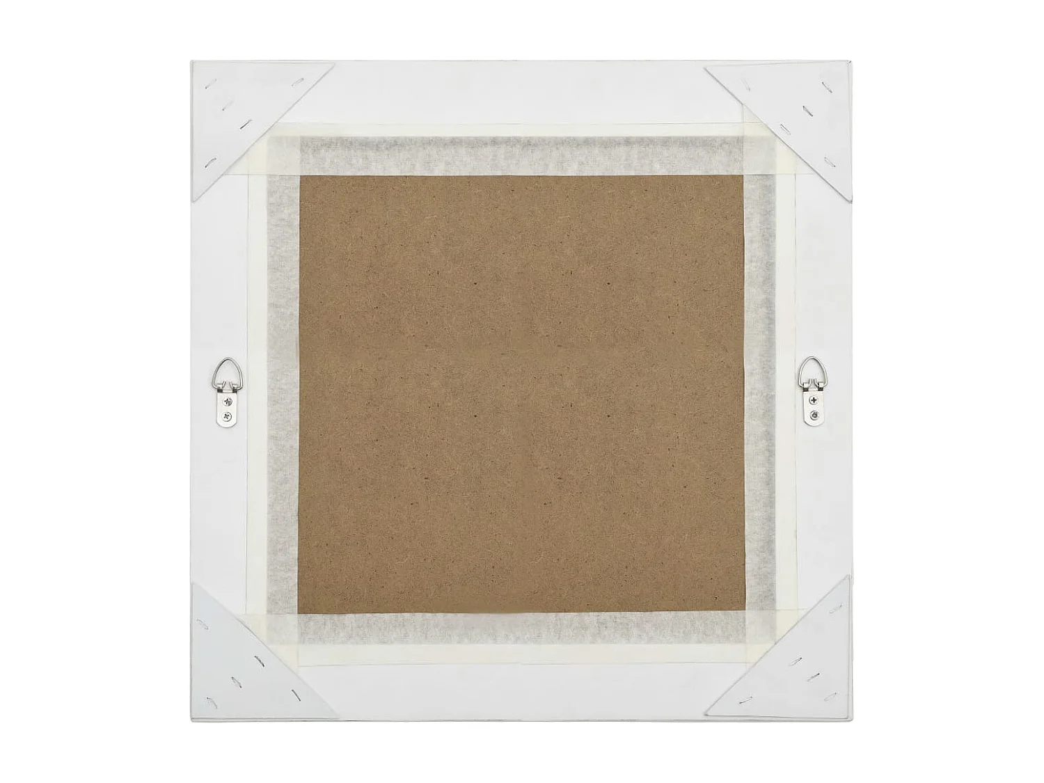 Miroir mural carré style blanche 50 x 0 x 50 cm DEC022854