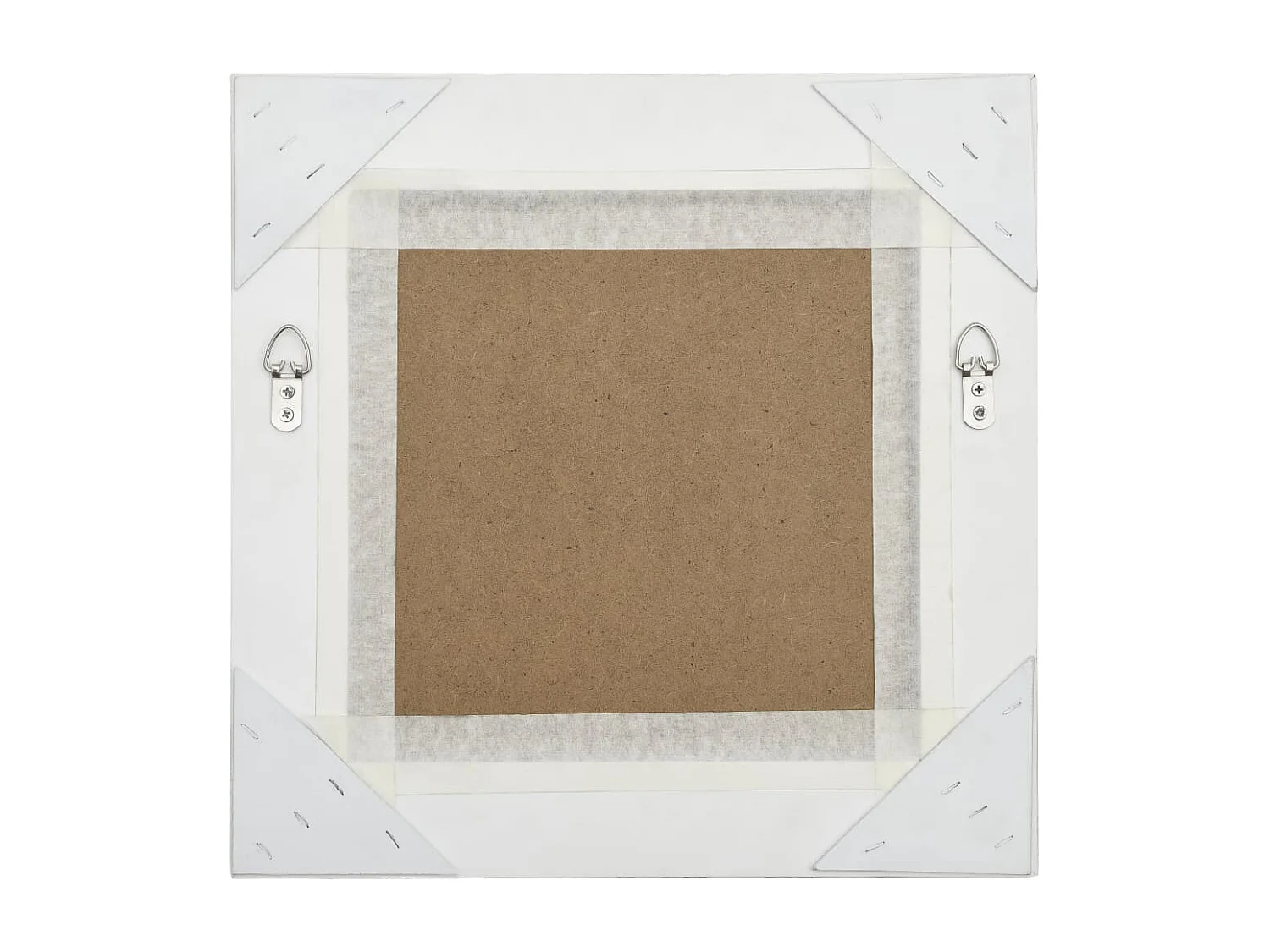 Miroir mural carré style blanche 40 x 40 x 400 cm DEC022846