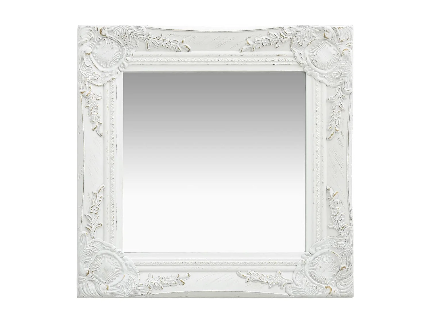 Miroir mural carré style blanche 40 x 40 x 400 cm DEC022846