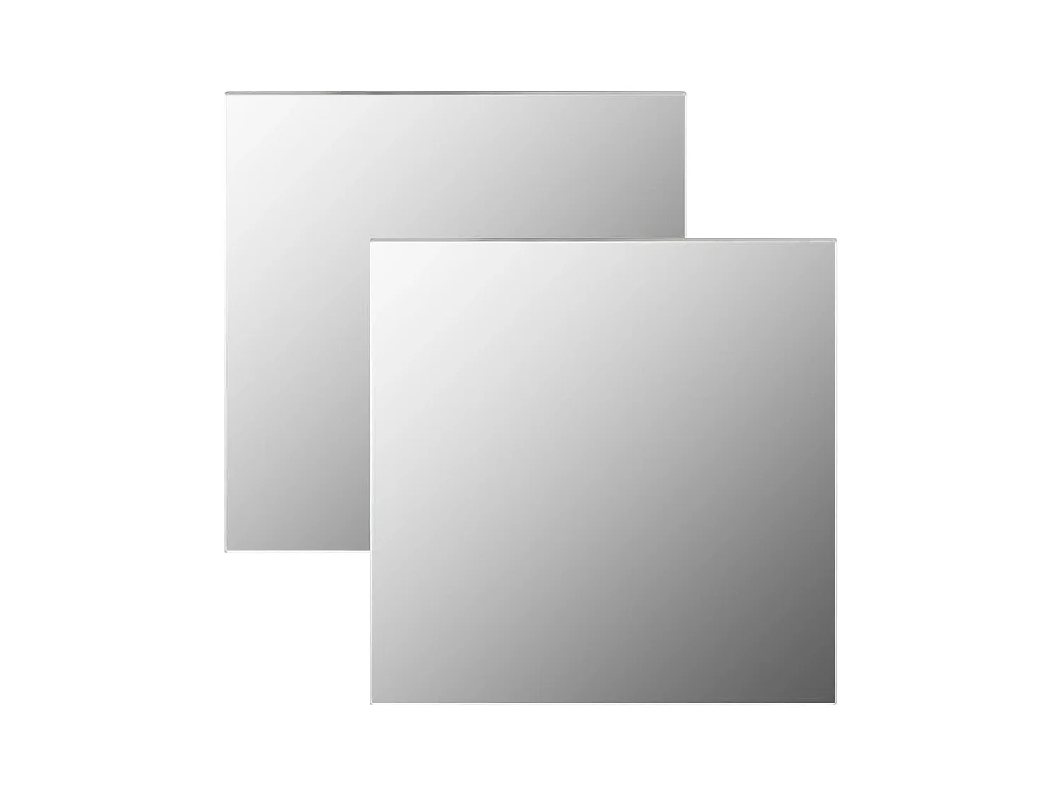 Set de 2 miroirs verre 50 x 50 x 50 cm DEC022838