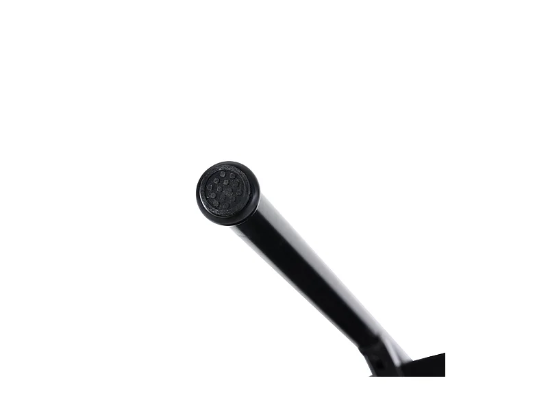 2 Pcs chaises en velours et rotin - pieds en métal - charge max 150kg - 45x40x75cm - Noir