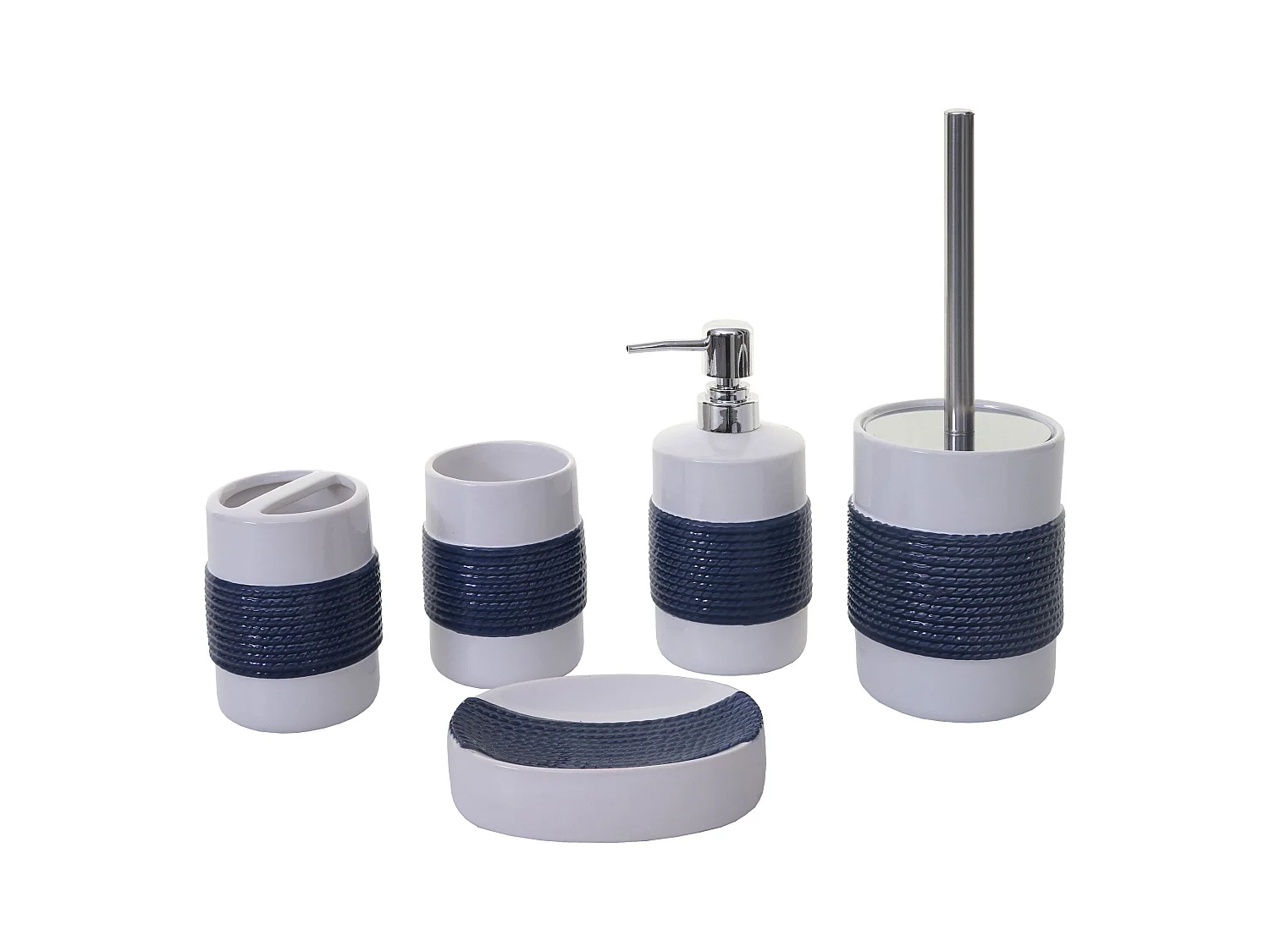 Set de bain 5 blanche 10.5 x 10.5 x 30 cm 04_0004842