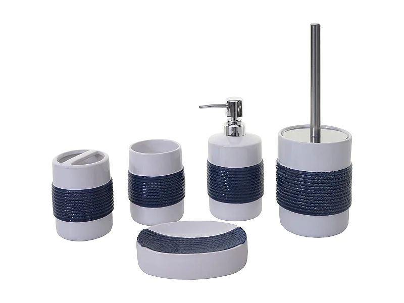 Set de bain 5 blanche 10.5 x 10.5 x 30 cm 04_0004842