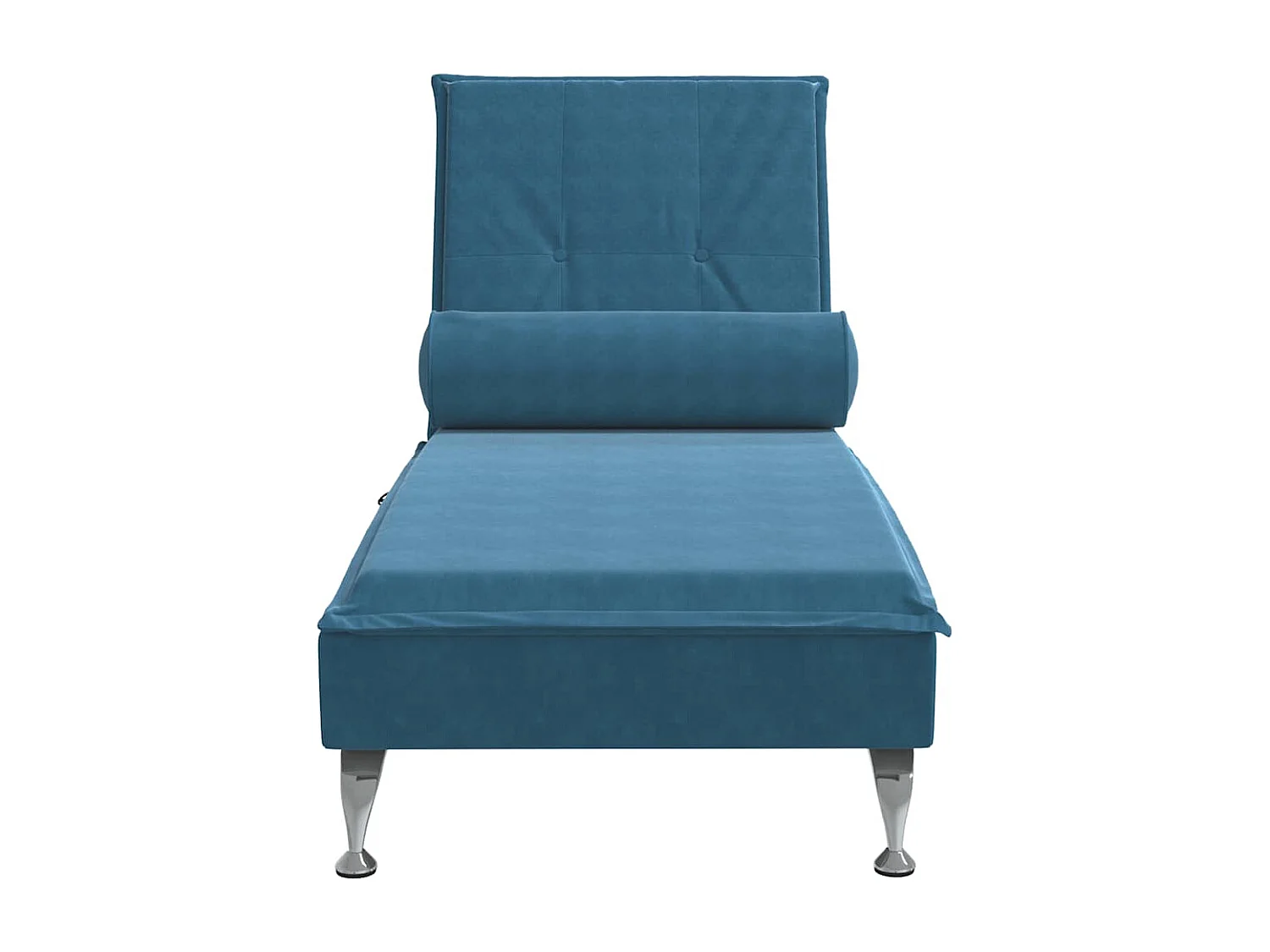 Méridienne chaise longue pour bleue 136.5 x 56 x 75 cm DEC026142