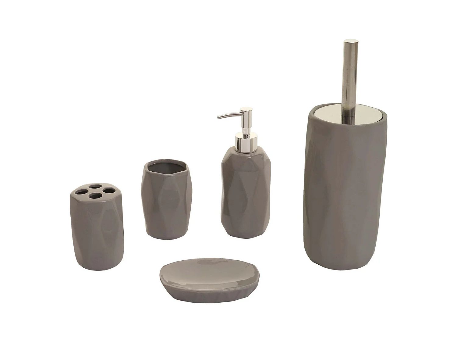 Ensemble de salle de grise 10.5 x 10.5 x 32 cm 04_0004843