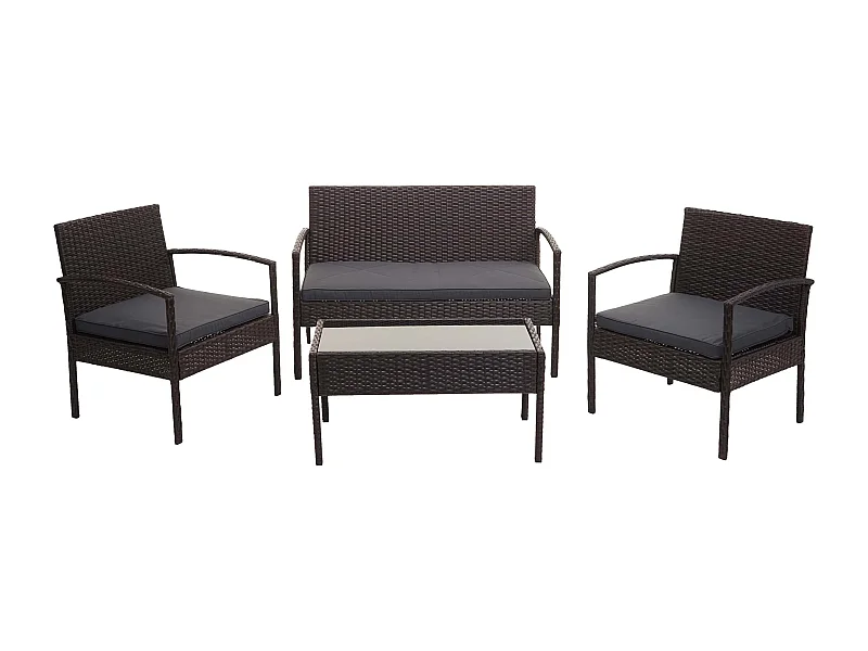 Ensemble pour extérieur balcon/jardin/salon grise 57 x 59 x 72 cm 04_0004200