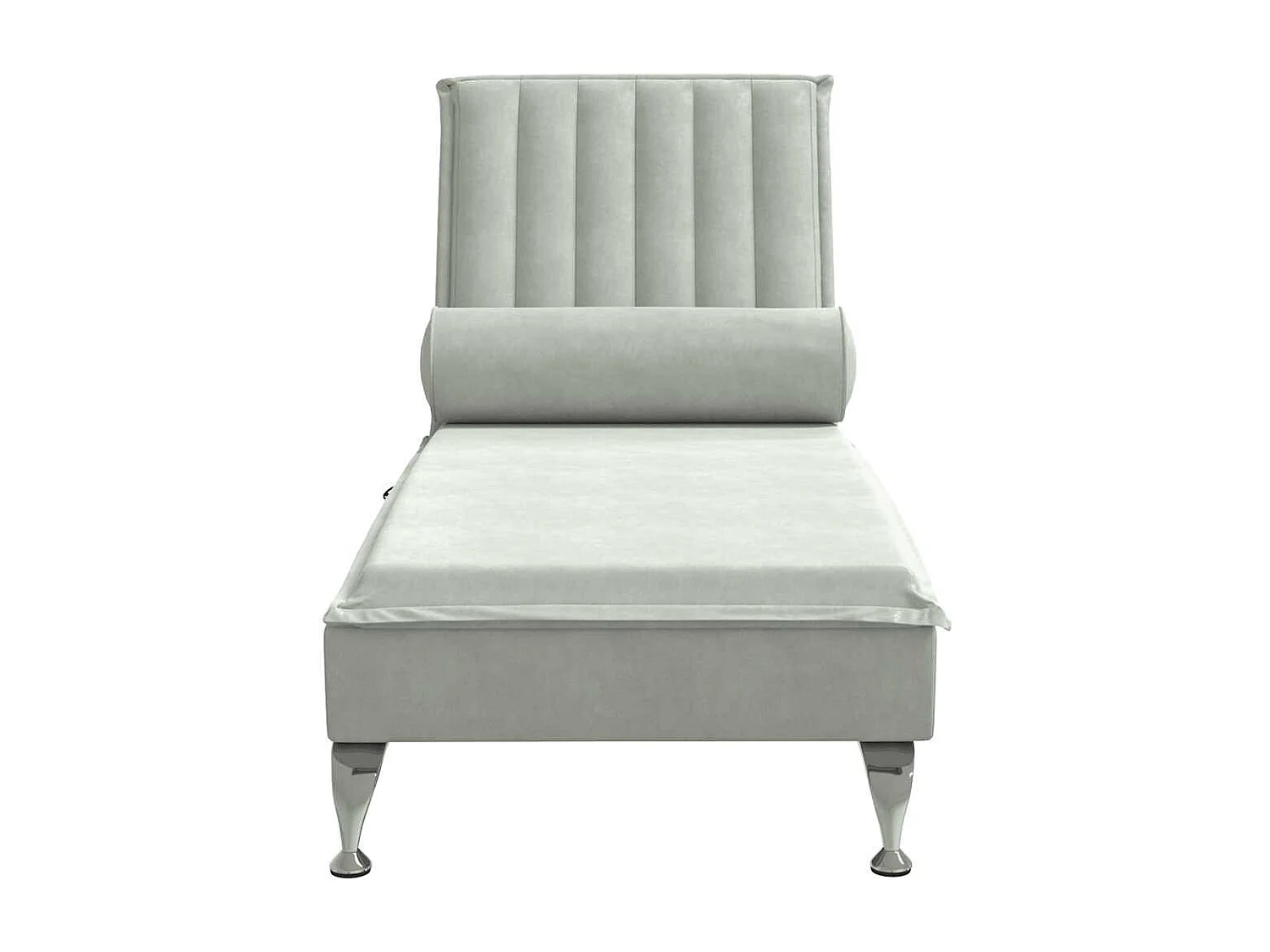 Méridienne chaise longue pour grise 137 x 56 x 75 cm DEC026147