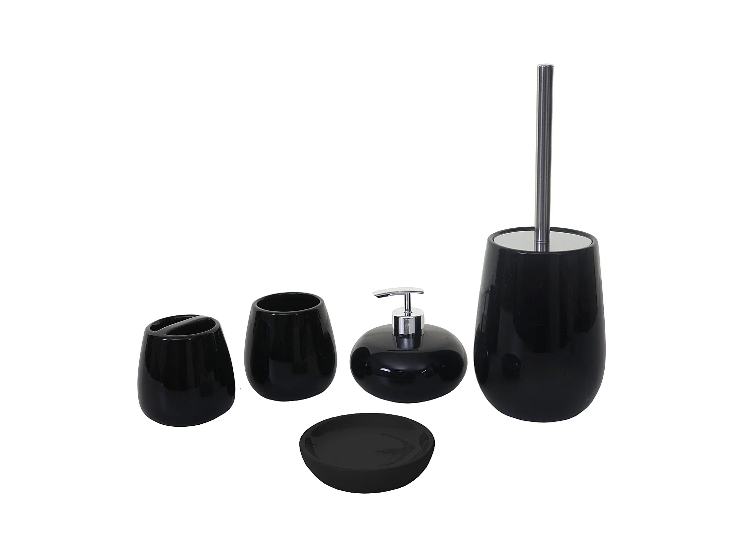 Set de 5 accessoires noire 9 x 9 x 10 cm 04_0004841