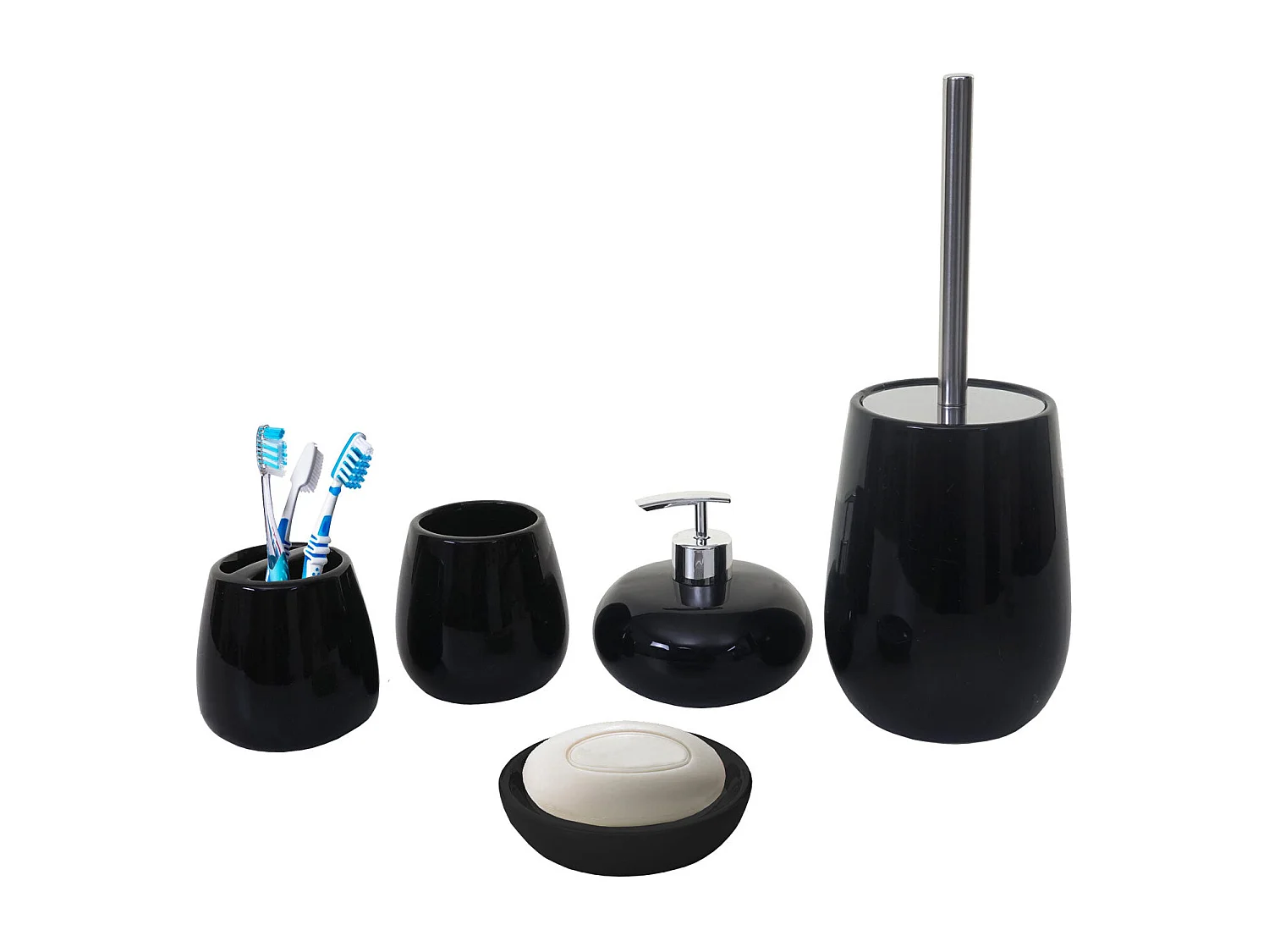 Set de 5 accessoires noire 9 x 9 x 10 cm 04_0004841