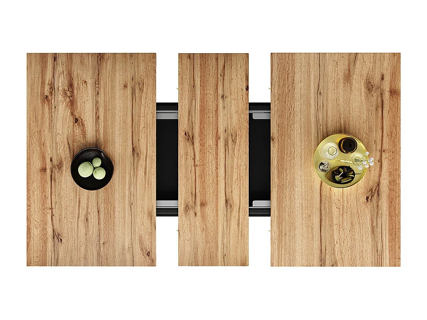 Uitschuifbare eettafel (6-8 personen) - Met opbergruimte - MDF - 110/140 x 80 x 76 cm