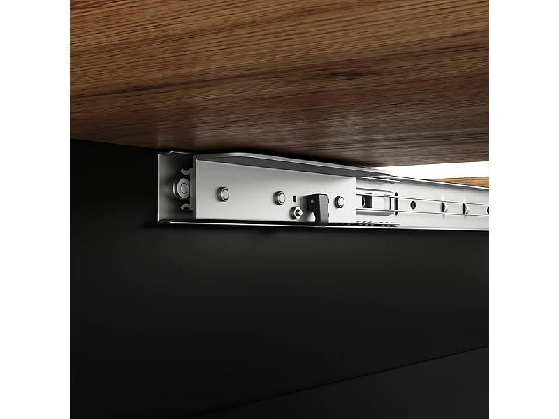 Uitschuifbare eettafel (6-8 personen) - Met opbergruimte - MDF - 110/140 x 80 x 76 cm