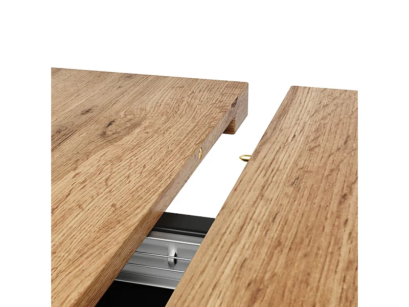 Uitschuifbare eettafel (6-8 personen) - Met opbergruimte - MDF - 110/140 x 80 x 76 cm