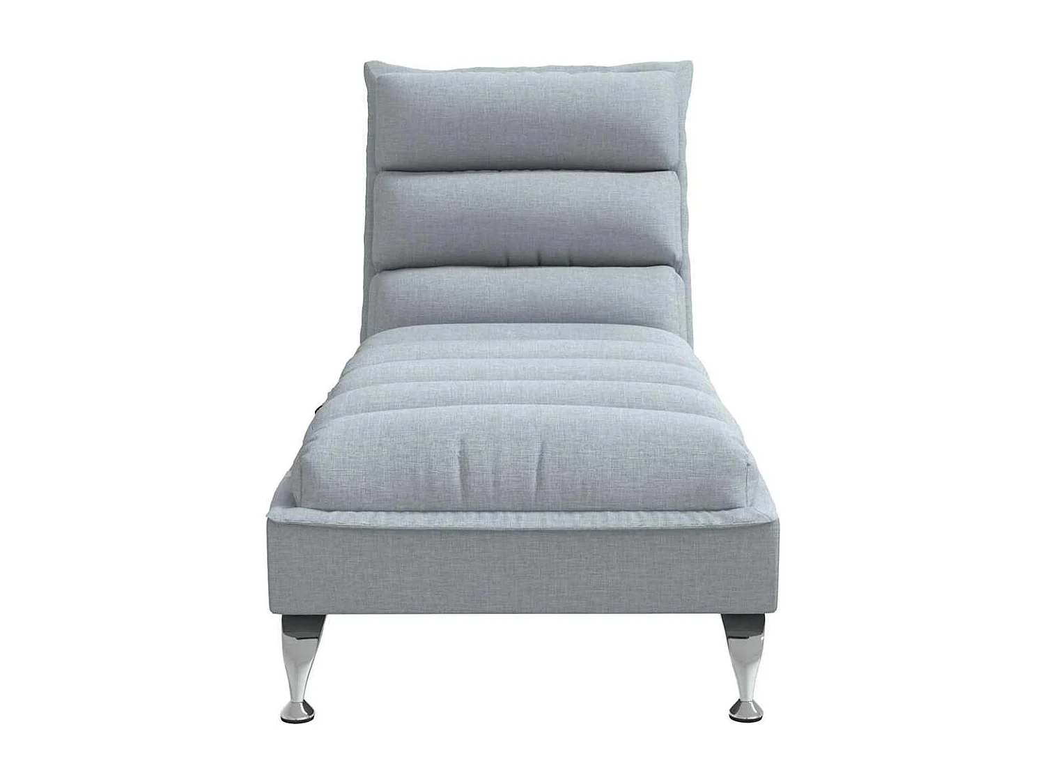 Méridienne chaise longue pour tissu grise 133.5 x 56 x 74 cm DEC026124