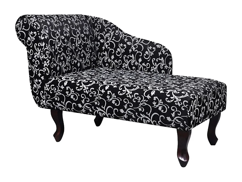 Méridienne chaise longue pour tissu blanche 104 x 51 x 69.5 cm DEC026203