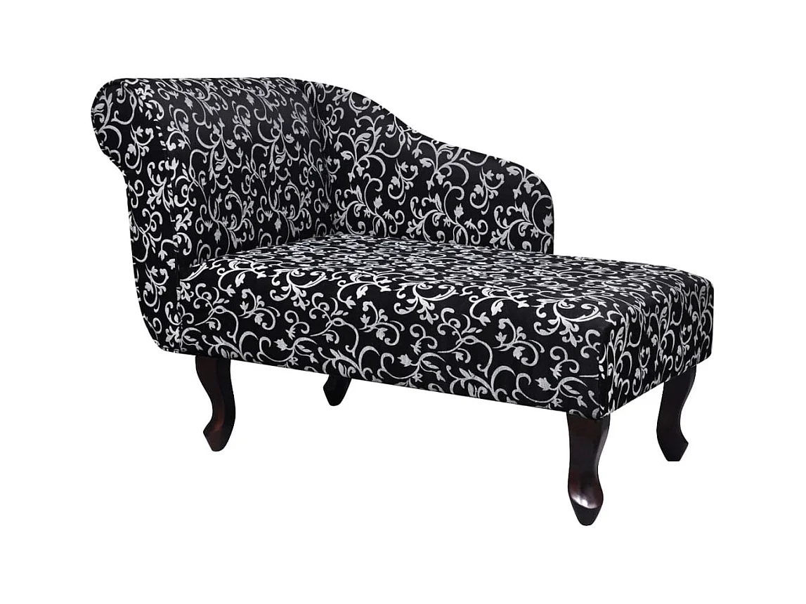Méridienne chaise longue pour tissu blanche 104 x 51 x 69.5 cm DEC026203
