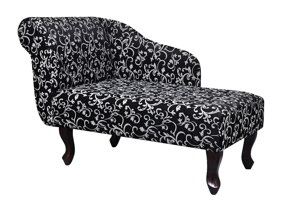 Méridienne chaise longue pour tissu blanche 104 x 51 x 69.5 cm DEC026203