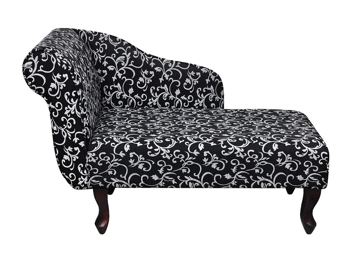 Méridienne chaise longue pour tissu blanche 104 x 51 x 69.5 cm DEC026203
