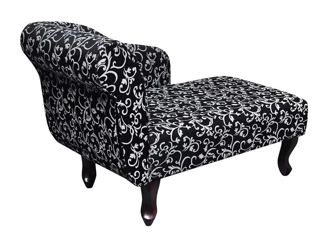 Méridienne chaise longue pour tissu blanche 104 x 51 x 69.5 cm DEC026203