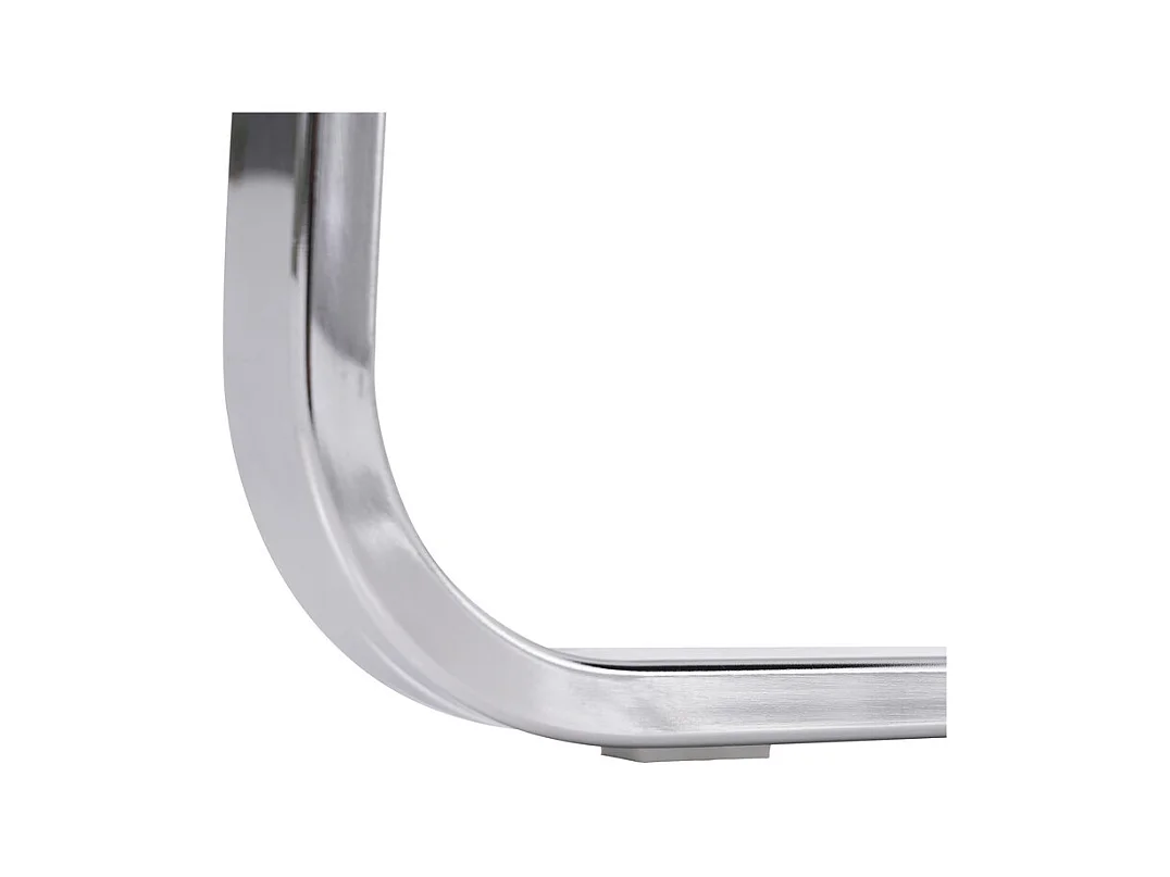 Lot de 4 chaises cantilever en velours et métal argenté, conception de diamant, charge max 150kg, 55x45x87cm, Gris