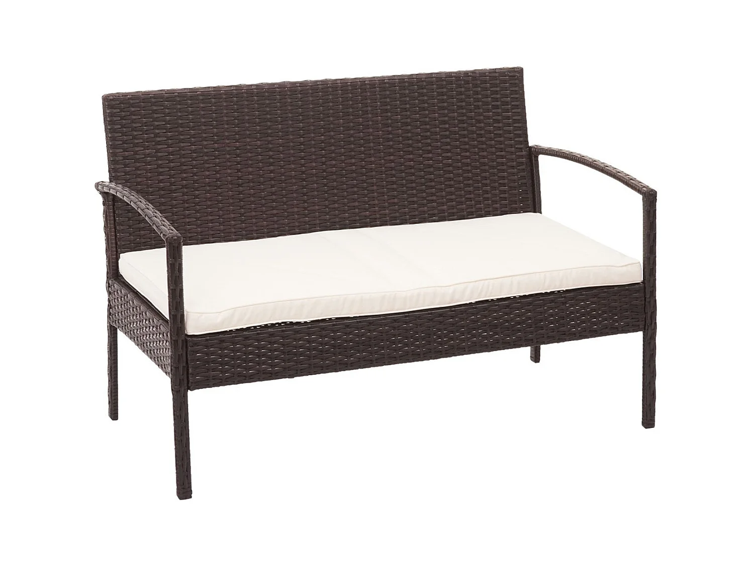 Ensemble pour extérieur balcon/jardin/salon crème 57 x 59 x 72 cm 04_0003246