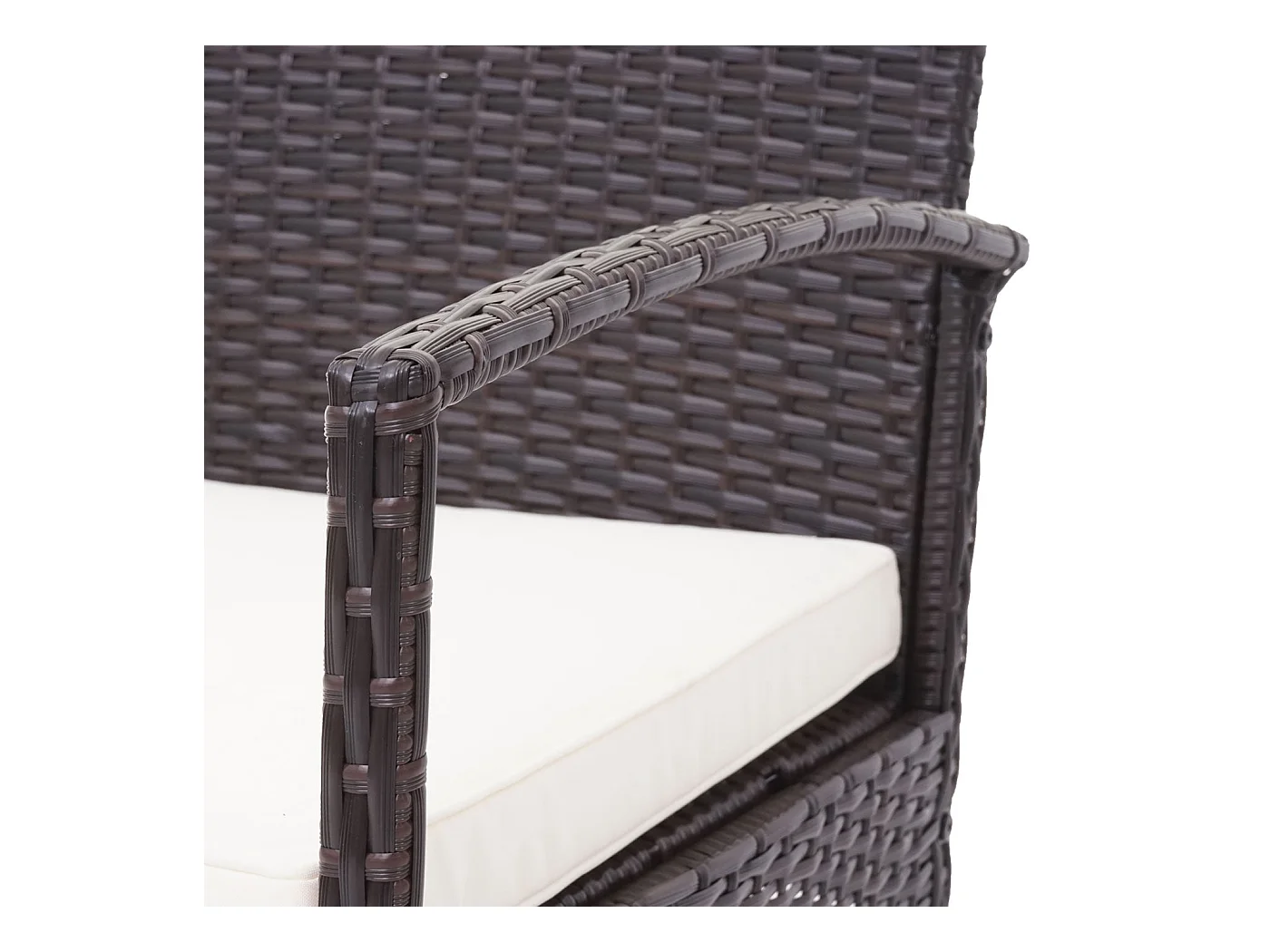 Ensemble pour extérieur balcon/jardin/salon crème 57 x 59 x 72 cm 04_0003246