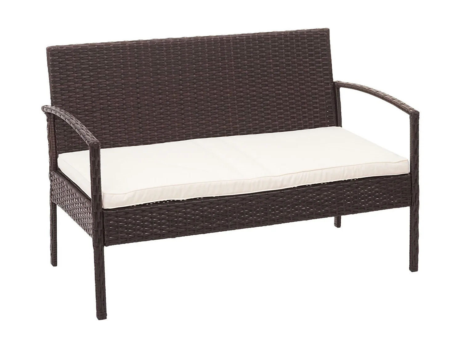 Ensemble pour extérieur balcon/jardin/salon crème 57 x 59 x 72 cm 04_0003246