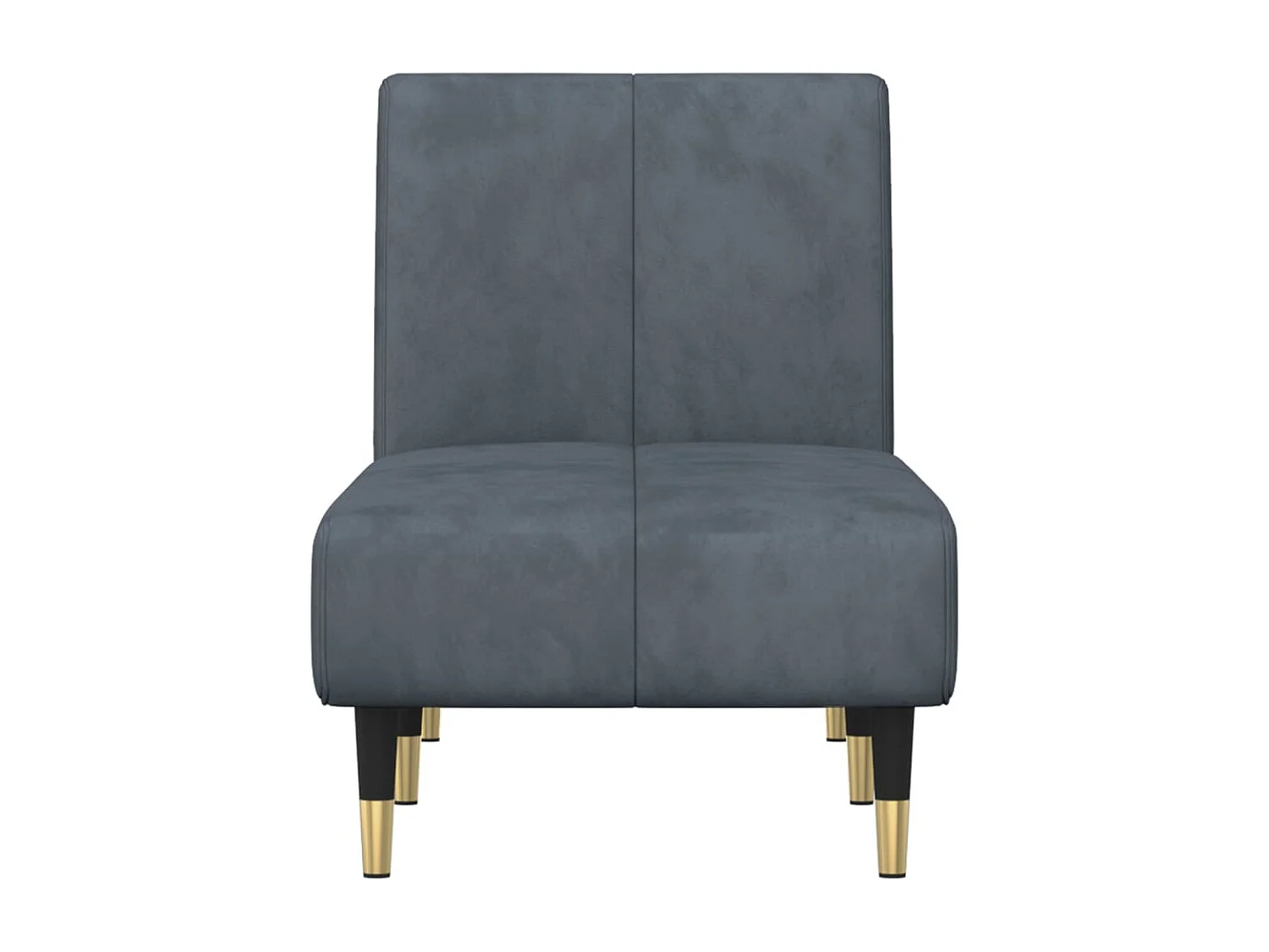 Méridienne chaise longue pour grise 55 x 155 x 33 cm DEC026190