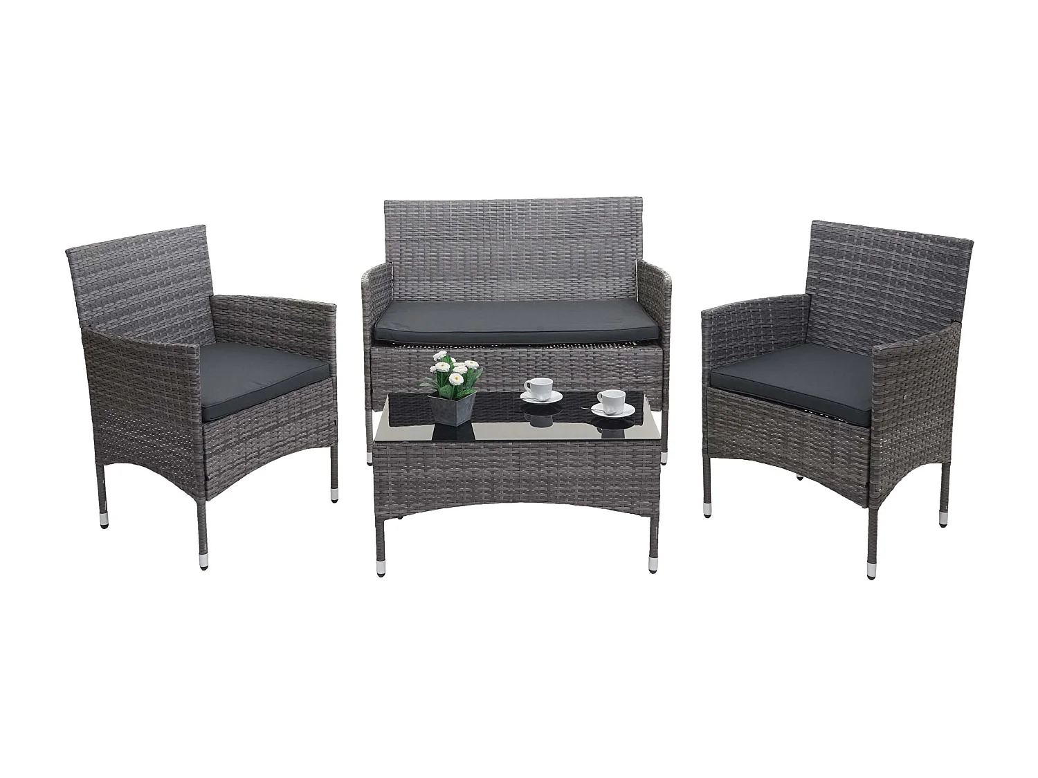 Salon de jardin balcon grise 59 x 58 x 85 cm 04_0004209