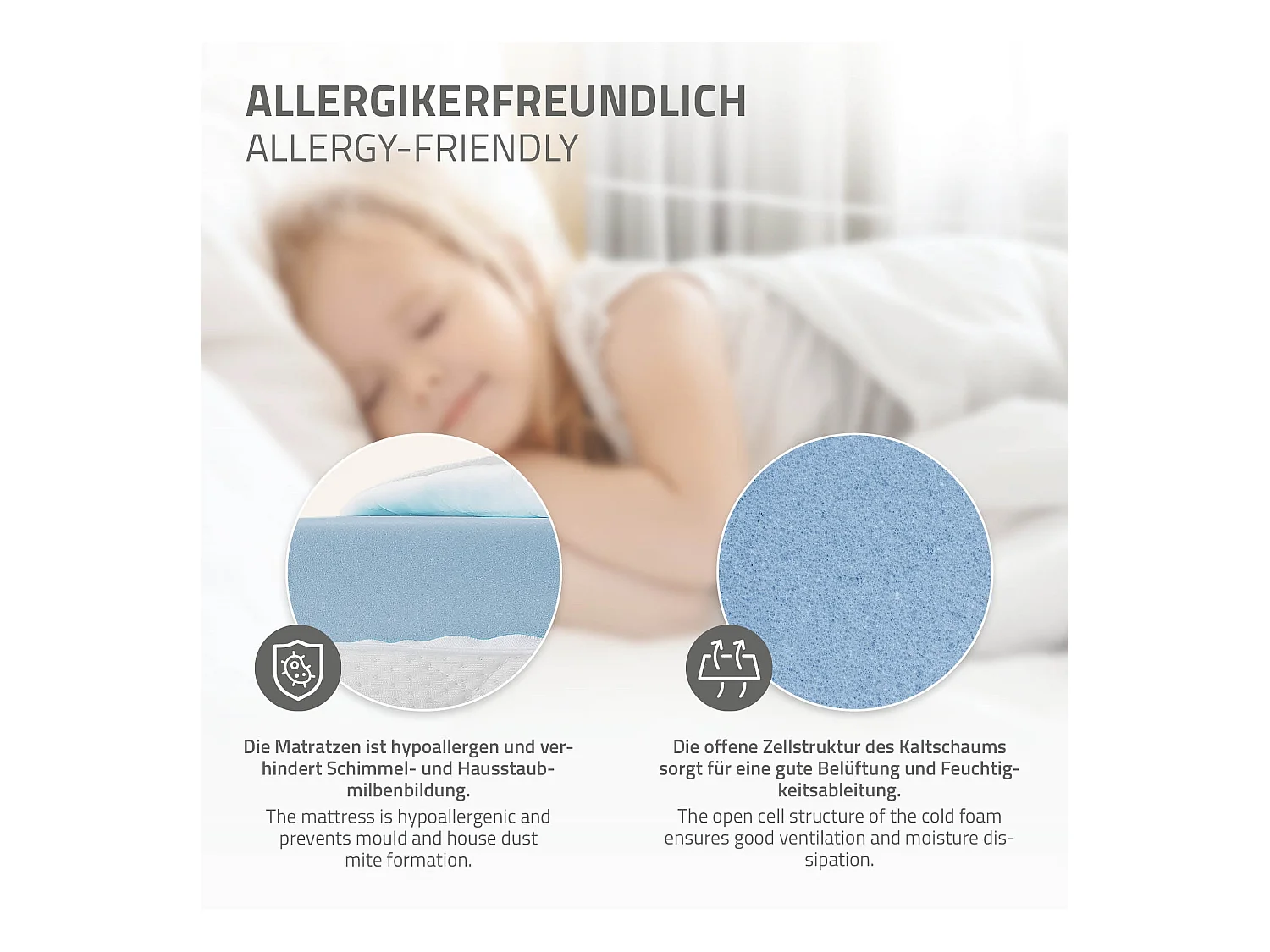 Lit d'enfant 90x200 cm avec matelas H10 cm en mousse cadre naturel en bois design football pin massif robuste avec sommier à lattes et filet de but