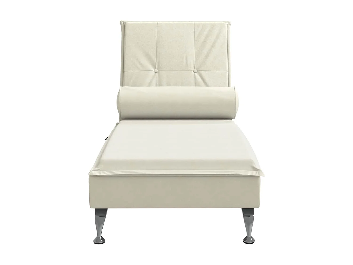 Méridienne chaise longue pour crème 136.5 x 56 x 75 cm DEC026145