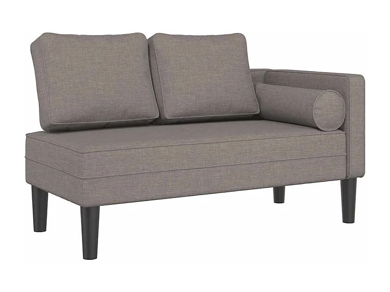 Méridienne chaise longue canapé tissu 116.5 x 62 x 57.5 cm DEC026102