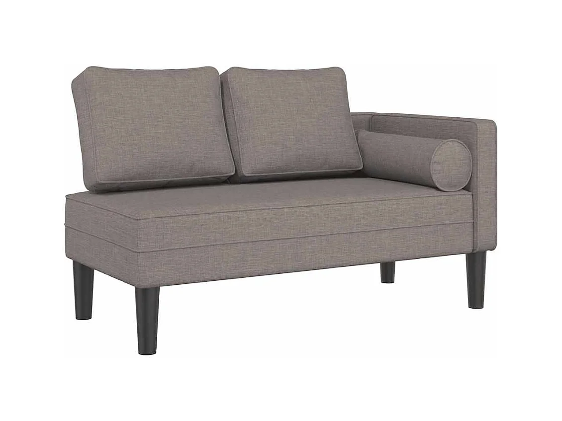 Méridienne chaise longue canapé tissu 116.5 x 62 x 57.5 cm DEC026102