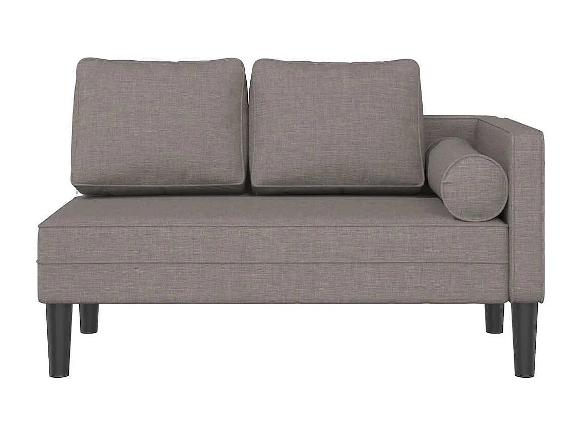 Méridienne chaise longue canapé tissu 116.5 x 62 x 57.5 cm DEC026102