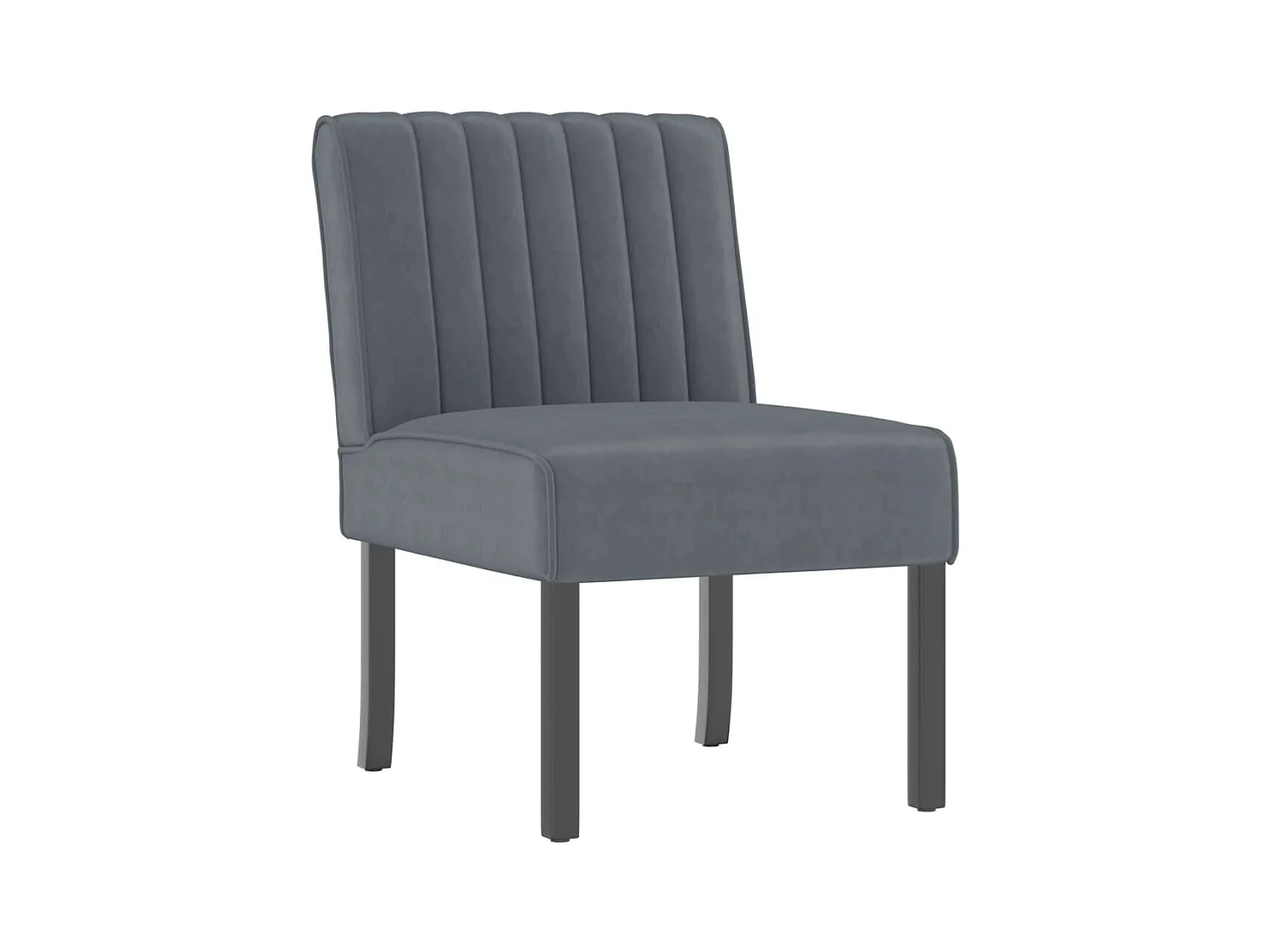 Fauteuil sans accoudoirs en bois marron 48 x 64 x 72 cm DEC026275