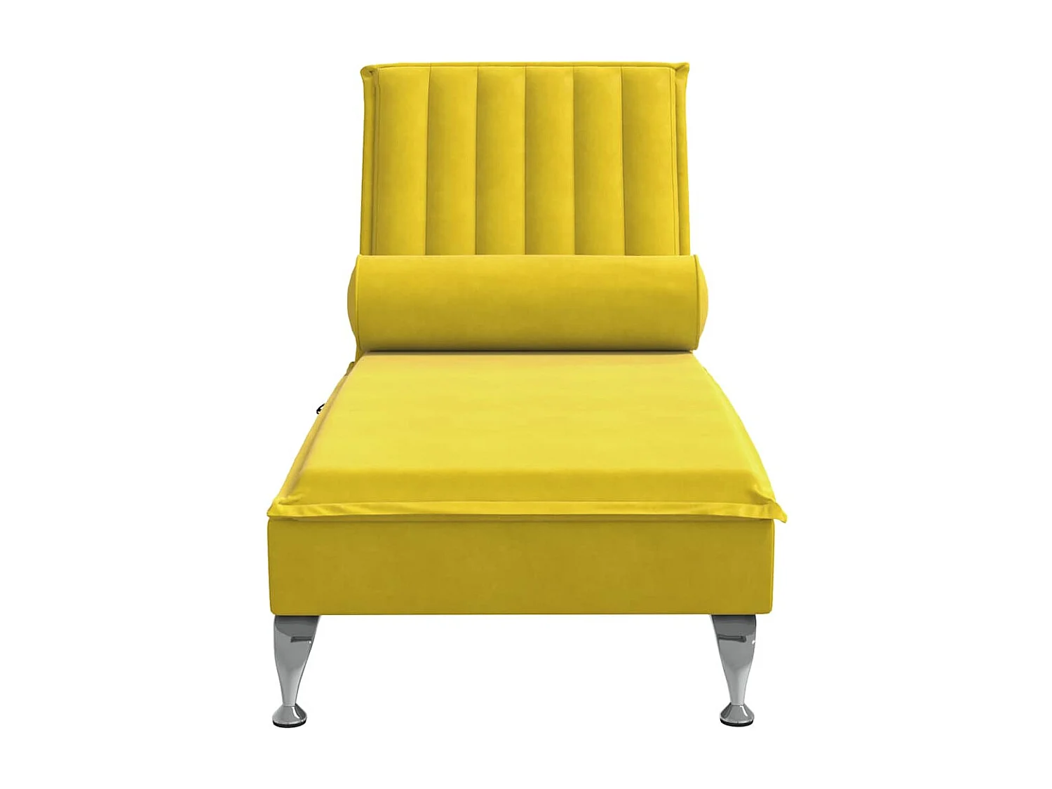 Méridienne chaise longue pour jaune 137 x 56 x 75 cm DEC026152