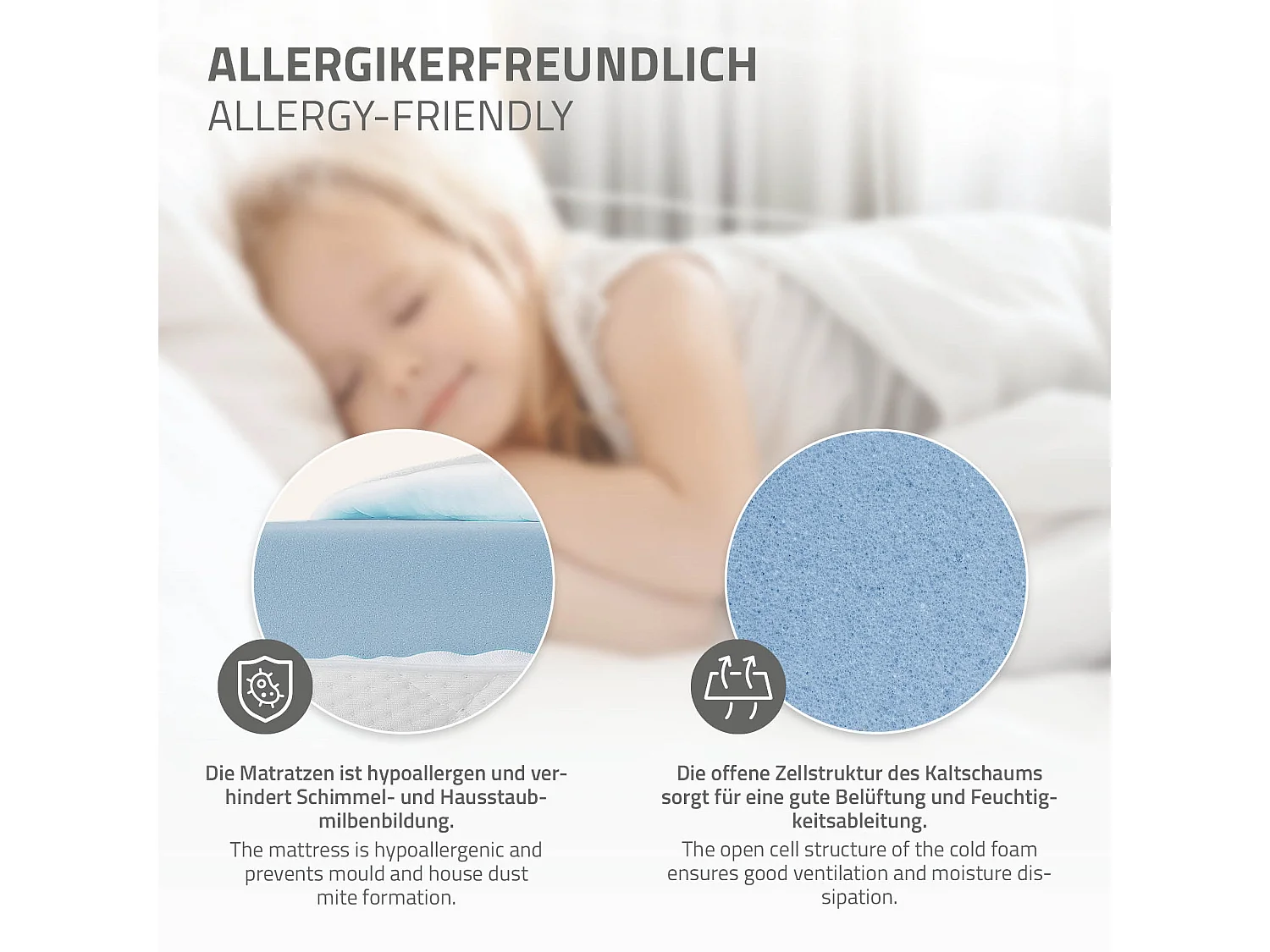 Lit d'enfant 80x160 cm avec matelas H10 cm en mousse cadre blanc noir en bois design football pin massif robuste avec sommier à lattes et filet de but