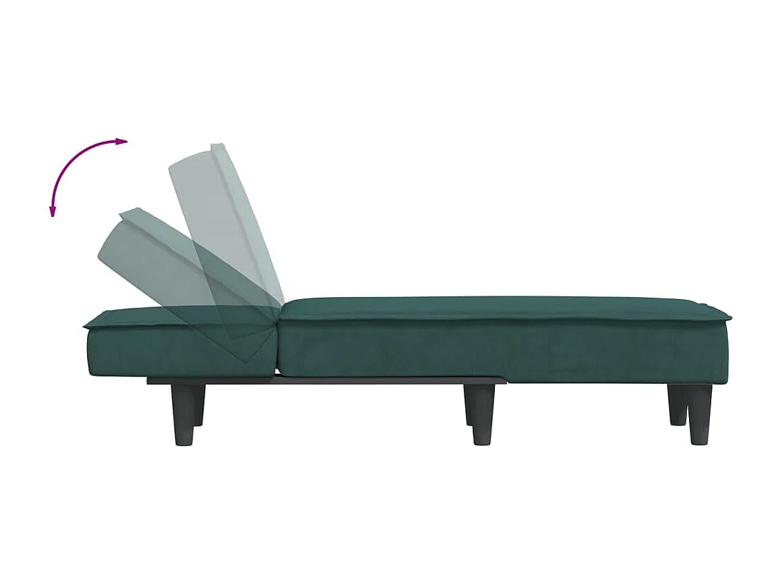 Méridienne chaise longue pour 55 x 155 x 33 cm DEC026225