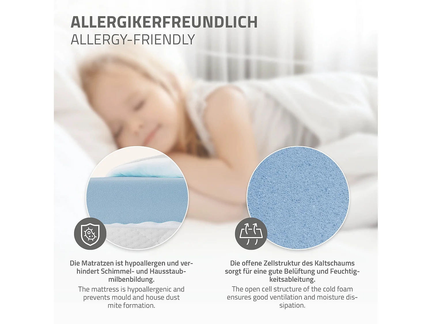 Lit d'enfant 90x200 cm avec matelas H10 cm en mousse cadre blanc en bois design football pin massif robuste avec sommier à lattes et filet de but