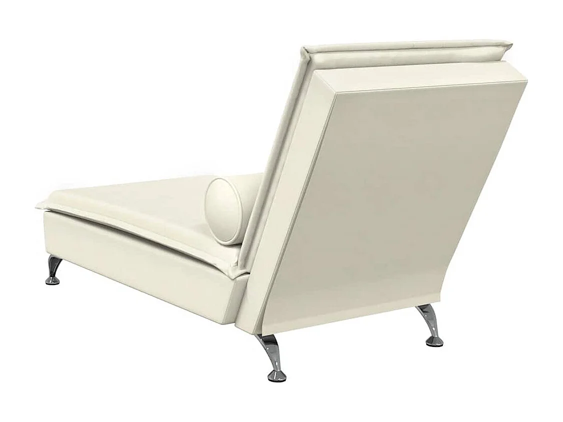 Méridienne chaise longue pour crème 137 x 56 x 75 cm DEC026144