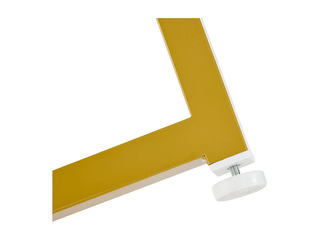 Ensemble table ronde et 4 chaises en velours blanc, MDF + cadres en fer doré, table à manger 80 x 80 x 75cm