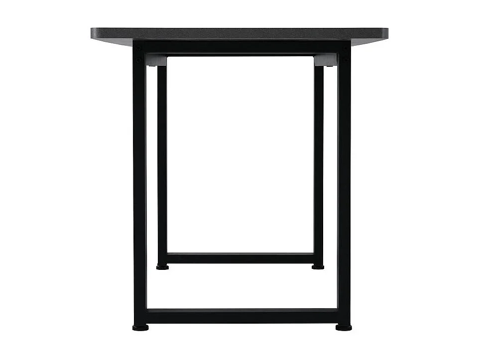 Ensemble table à manger + 4 chaises en velours vert - Table 140 x 70 x 75 cm